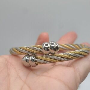 Charriol Gold and Silver Cable Bracelet